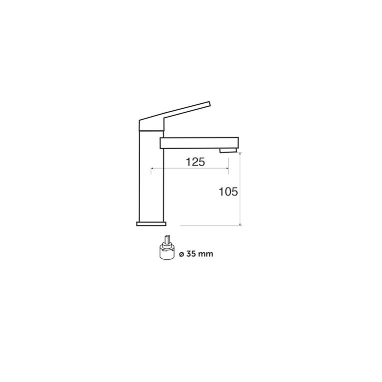 miscelatore monocomando lavabo con scarico pop-up tekno tk2 20 