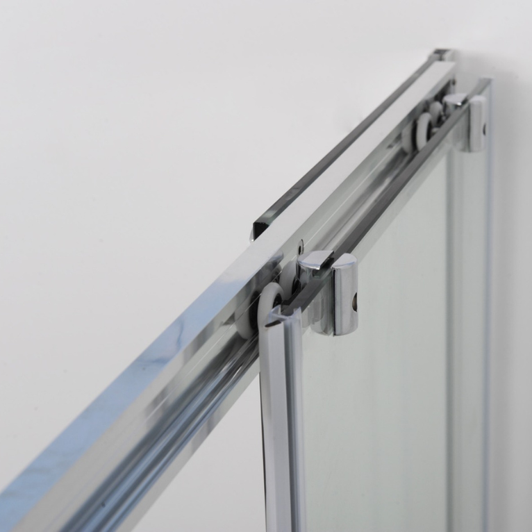 box doccia 65x95 cm angolare porta scorrevole trasparente serie gemma
