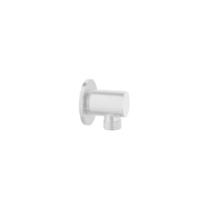 PRESA ACQUA CILINDRICA IN OTTONE BIANCO OPACO MINIMAL MNIF 98