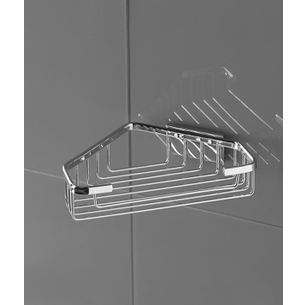 GRIGLIA TRIANGOLARE ADESIVA CROMO SERIE BAGNO HOTEL CAPANNOLI