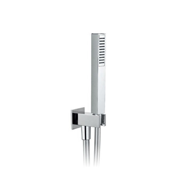 presa acqua quadrata in ottone con supporto - sh 99
