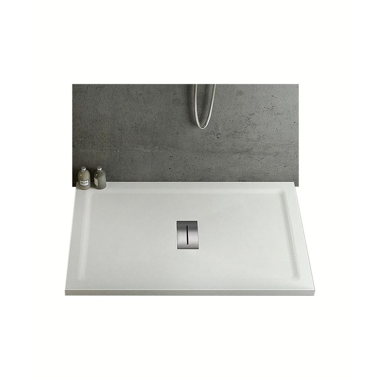 piatto doccia rettangolare in acrilico 80x100 cm - puro