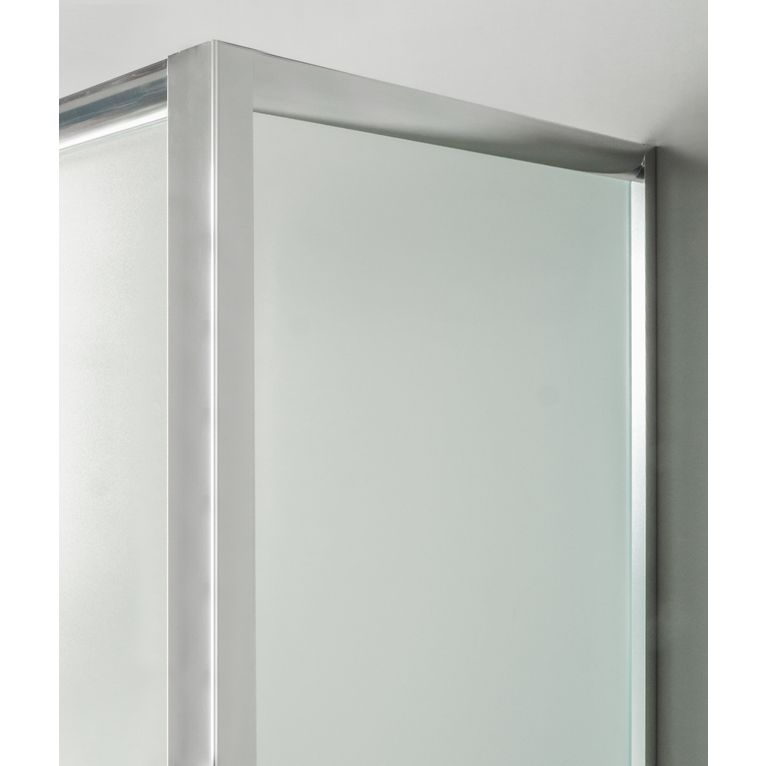 box doccia 3 lati porta scorrevole 75x75x75 cm opaco
