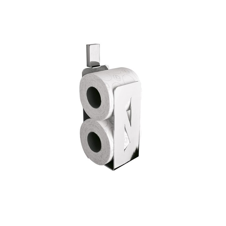 portarotolo doppio in ottone cromato art. you 5d.10 serie la progetto