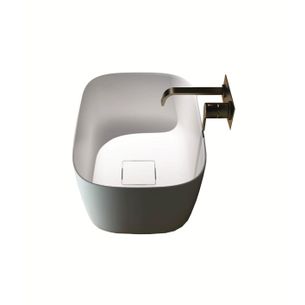 LAVABO D'APPOGGIO A LIBERA INSTALLAZIONE IN LUXOLID Ø 43.2 CM - BONZO FREE S