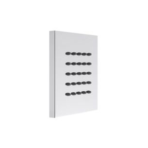 SOFFIONE DOCCIA IN OTTONE CROMATO ATTACCO 1/2 M QUADRATO. ALISSO - OTTONE CROMATO 6451