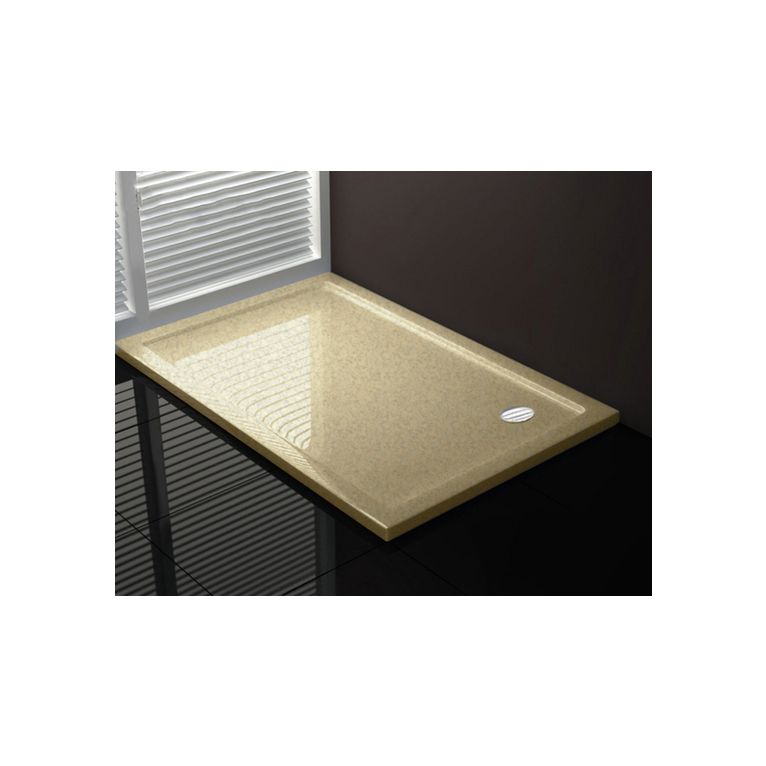 piatto doccia 160x110 cm altezza 4 cm colore crema