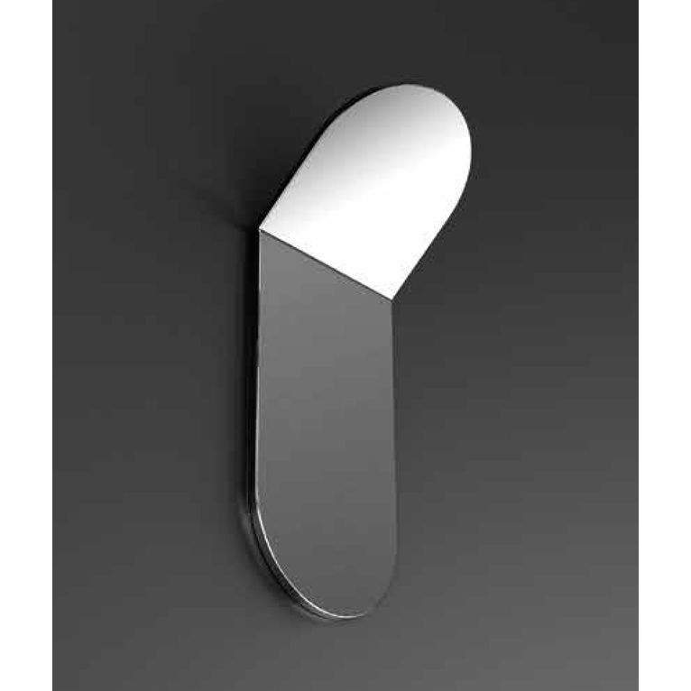 appendiabito acciaio lucido serie easy capannoli - versione adesivo o silicone 
