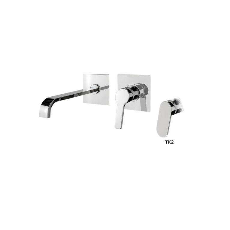 miscelatore monocomando lavabo incasso orizzontale senza scarico tekno tk2 27