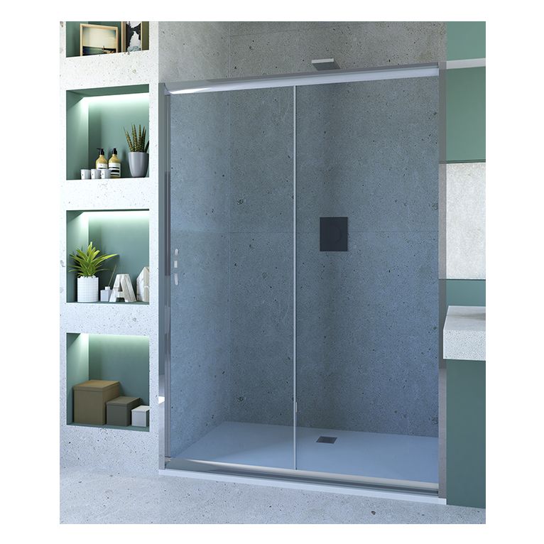 porta doccia scorrevole 125 cm trasparente serie n