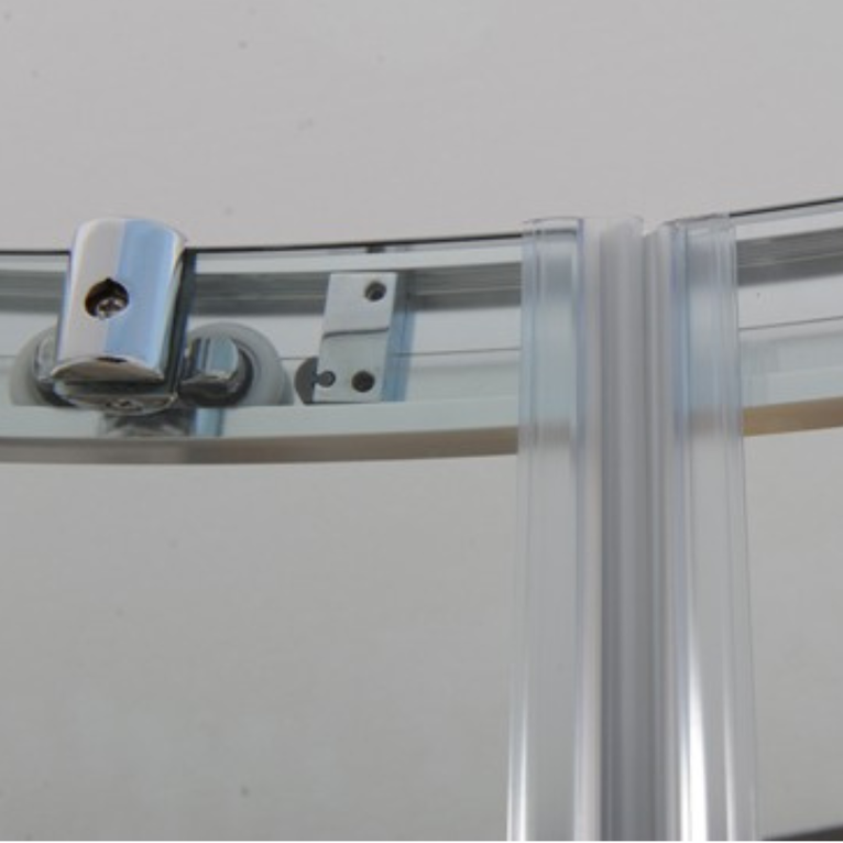 box doccia 80x80 cm semicircolare scorrevole trasparente serie gemma