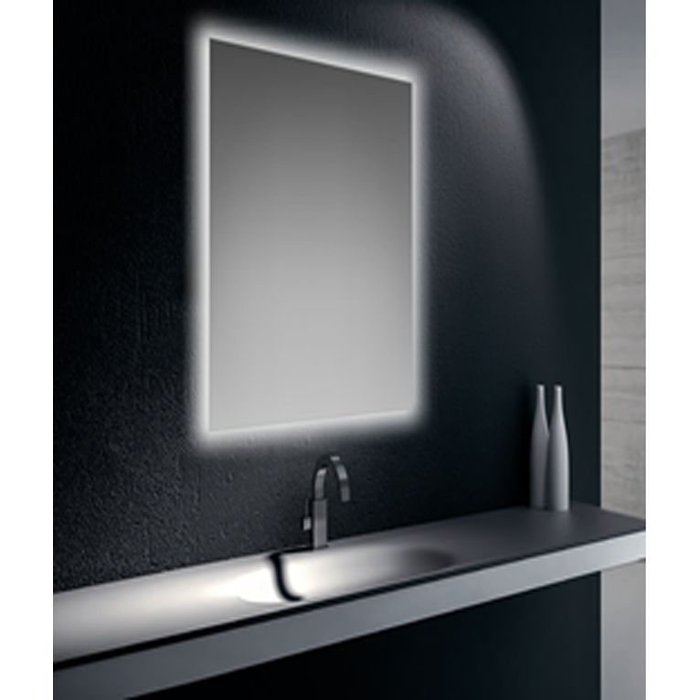 specchiera filo lucido 60x90 cm retroilluminato led su tutto il perimetro 