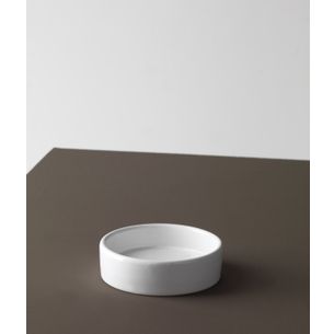 PORTASAPONE DA APPOGGIO CERAMICA BIANCO 12 CM SERIE TUBE-CUBE CAPANNOLI