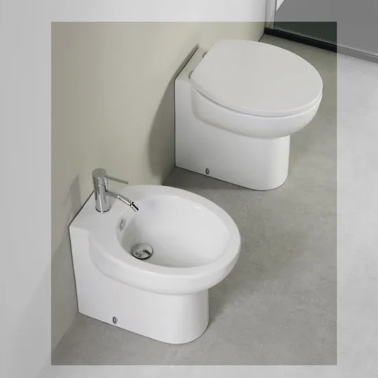 coppia sanitari a terra in ceramica bianco axa - prime