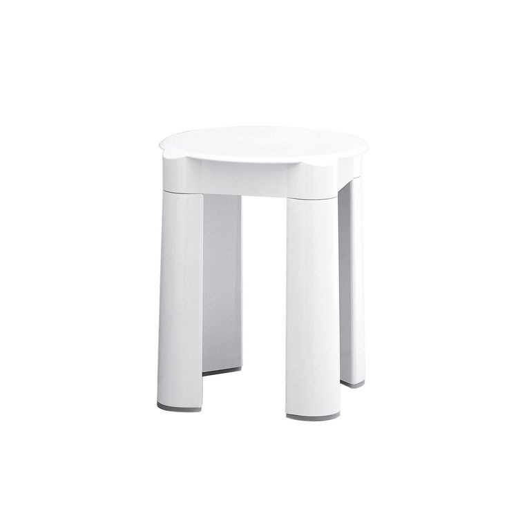 sgabello in abs bianco serie bagno hotel capannoli