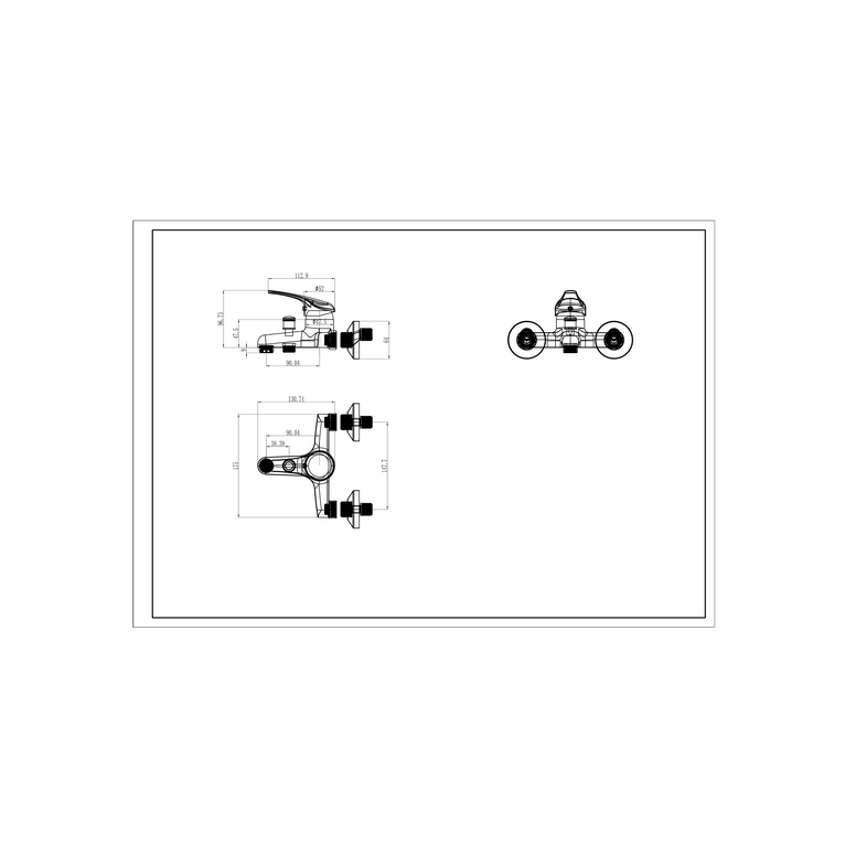 miscelatore monocomando vasca cromato completo kit doccia, flessibile, supporto e doccia multi getto serie alice