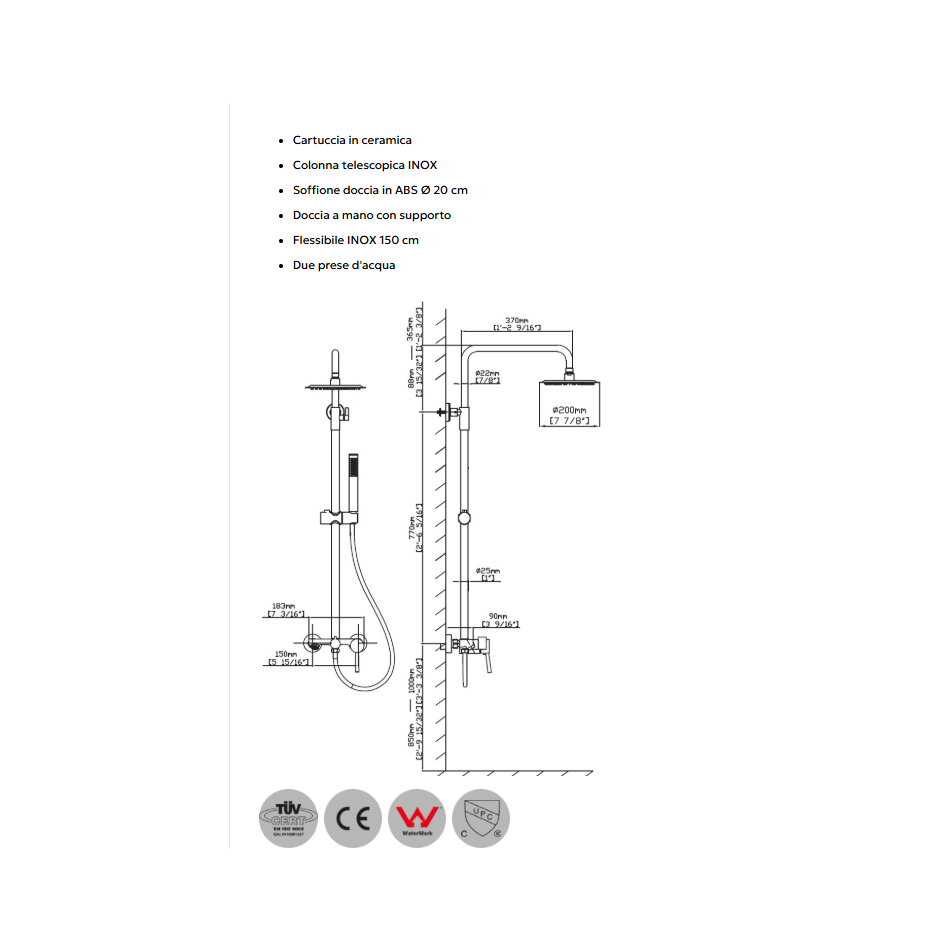colonna-doccia-nero-opaco-karag-artemis-cf031m-n-con-miscelatore