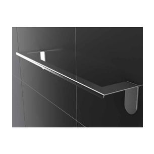 PORTA ASCIUGAMANI ACCIAIO LUCIDO 55 CM SERIE EASY CAPANNOLI - VERSIONE ADESIVO E SILICONE