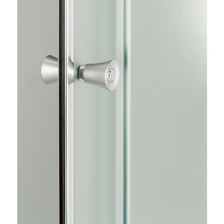 box doccia 100x155 cm angolare anta fissa porta scorrevole opaco