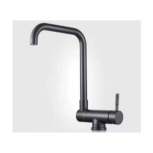 MISCELATORE CUCINA CANNA ABBATTIBILE NERO OPACO COMPLETO DI FLESSIBILI SERIE MC