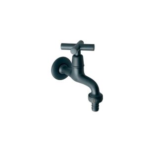 RUBINETTO CON PORTAGOMMA NERO OPACO - VK DESIGN