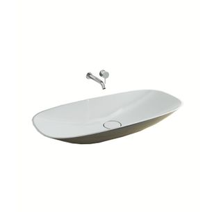 LAVABO D'APPOGGIO IN LUXOLID 70X42 CM - SOFT MAXI