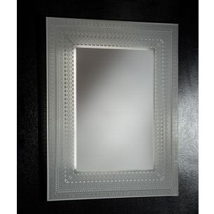 SPECCHIO CON DECORI SATINATI ART. 1013 A LED SERIE LA PROGETTO X-TRA