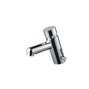 MISCELATORE LAVABO TEMPORIZZATO ACQUA CALDA E FREDDA COMPLETO DI FLESSIBILI