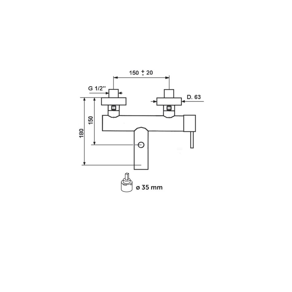 miscelatore-monocomando-vasca-minimal-bianco-opaco-mn10-sd-senza-kit-doccia