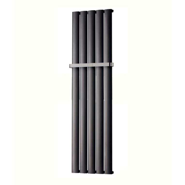 termoarredo in alluminio 1800x470 mm antracite interasse 280 mm modello serez - linea design classic