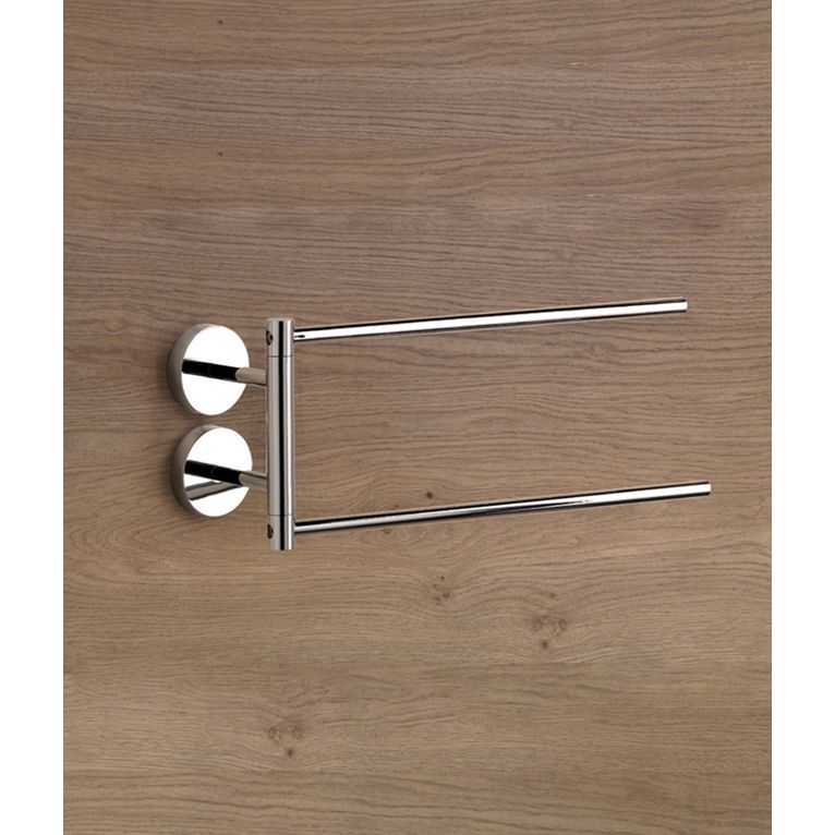 porta asciugamani snodato cromo serie hoop capannoli