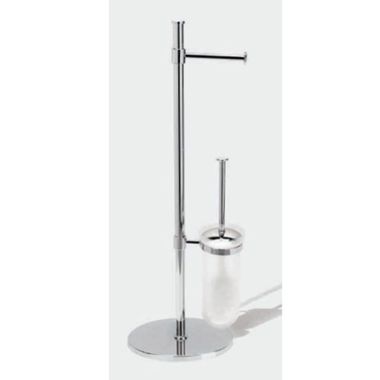 pianatana portarotolo scopino componibile da terra cromo h.70 cromo serie spazio capannoli