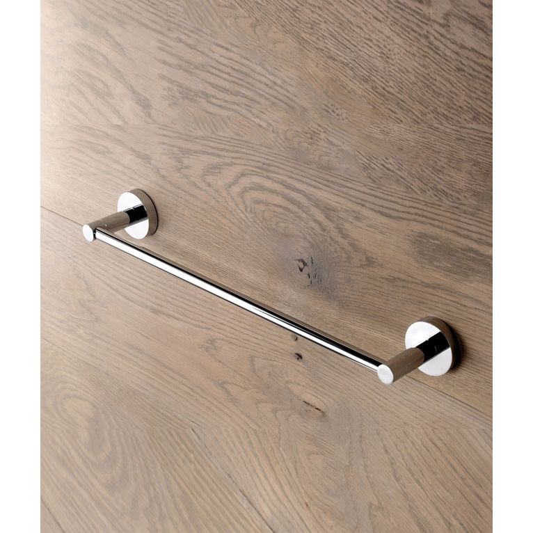 porta asciugamani cromo 40 cm serie hoop capannoli