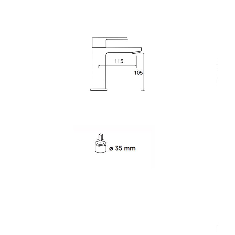 miscelatore monocomando lavabo con scarico pop-up winter wn20