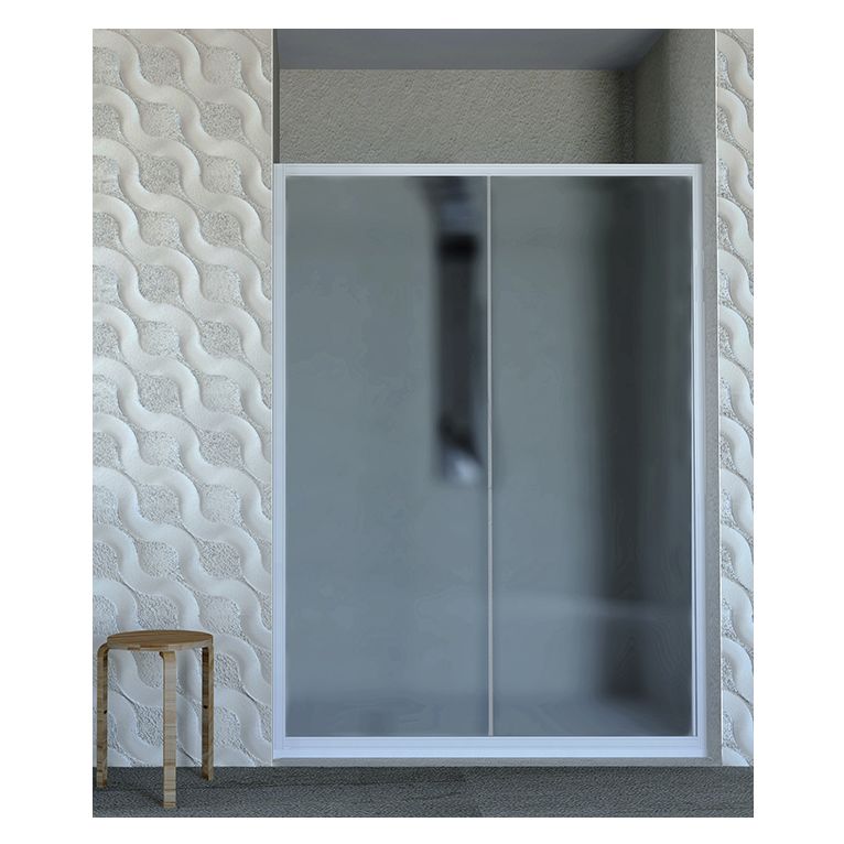 porta doccia scorrevole 160 cm opaco bianco 