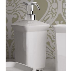 DOSASAPONE DA APPOGGIO CROMO E CERAMICA NERO SERIE GOTICA CAPANNOLI