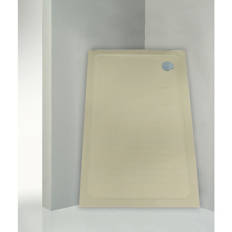 piatto doccia 150x120 cm altezza 3 cm colore crema