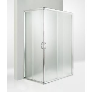 BOX DOCCIA 3 LATI PORTA SCORREVOLE 90X65X90 CM OPACO