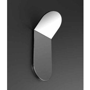 APPENDIABITO ACCIAIO LUCIDO SERIE EASY CAPANNOLI - VERSIONE ADESIVO O SILICONE 