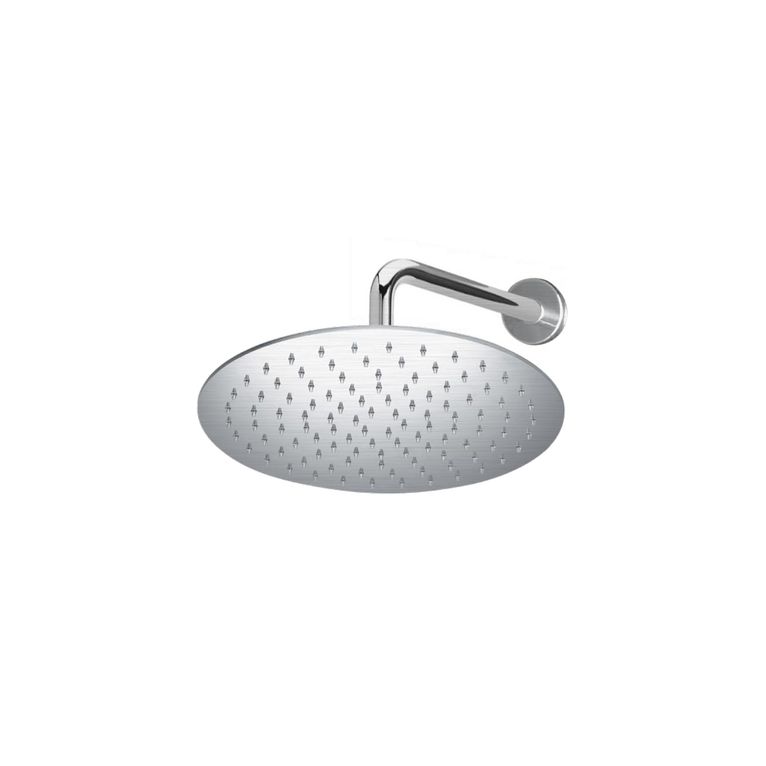 soffione doccia ø 250mm con braccio doccia da 400mm inox 316 ix14025