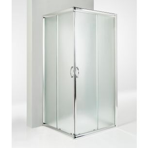 BOX DOCCIA 3 LATI PORTA SCORREVOLE 90X90X90 CM OPACO