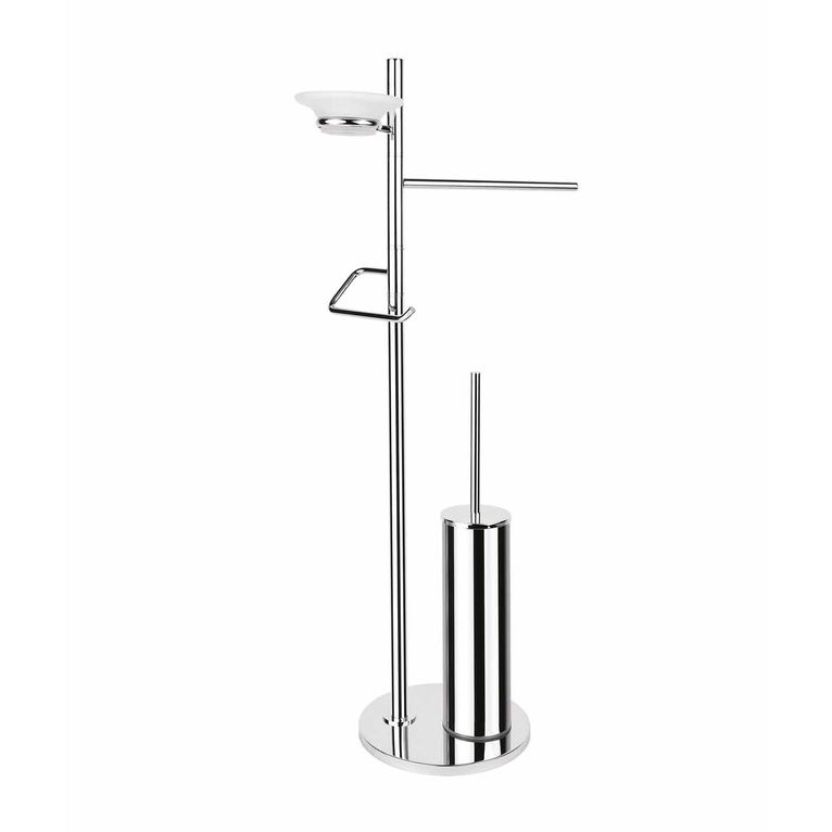piantana multifunzione in ottone cromato art. hot 32.10 serie la progetto
