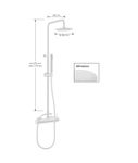 kit-colonna-doccia-cilindrica-con-deviatore-soffione-abs-diametro-mm-250-miscelatore-cilindrico-flessibile-cm-150-e-doccetta-cilindrica-in-abs-bianco-opaco-minimal-mn1379-slash-25