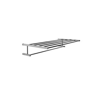 RACK PORTA ASCIUGAMANI IN OTTONE CROMATO ART. CUBIC 20.10 SERIE LA PROGETTO