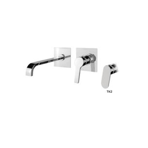 MISCELATORE MONOCOMANDO LAVABO INCASSO ORIZZONTALE SENZA SCARICO TEKNO TK2 27