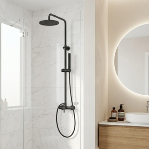 Colonna Doccia Nero Opaco KARAG "Artemis" CF031M-N con Miscelatore