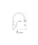 miscelatore-monocomando-cucina-canna-snodata-grigia-con-doccetta-a-due-getti-co119-dot-5-slash-11