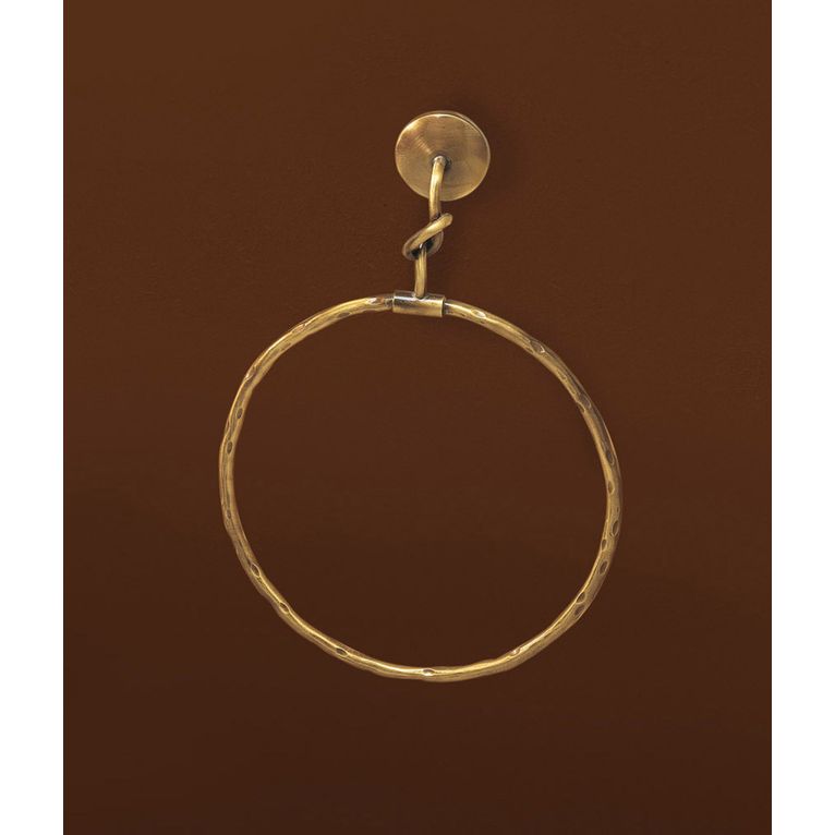 porta asciugamani ad anello bronzo satinato serie retro' capannoli