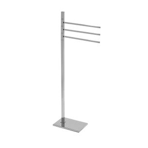 PIANTANA PORTASALVIETTE IN OTTONE CROMATO ART. CUBIC 30.10 SERIE LA PROGETTO