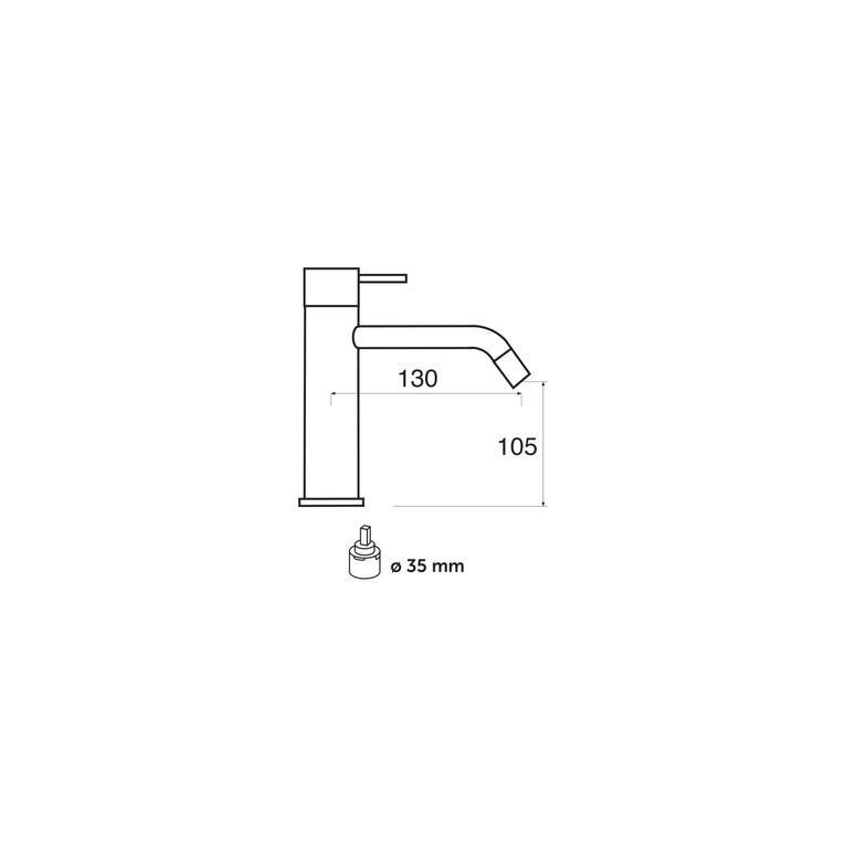 miscelatore monocomando lavabo con scarico click-clack saturno sa20